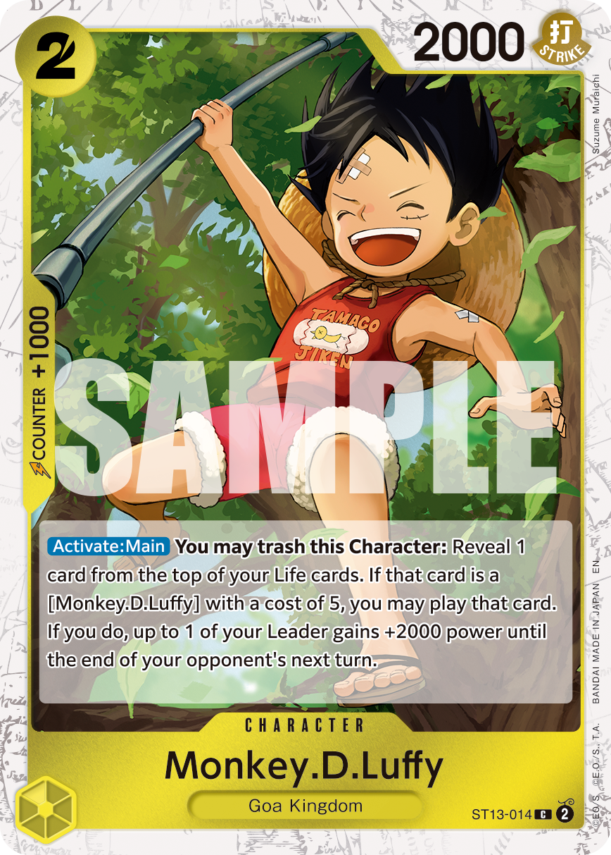 Monkey.D.Luffy (Pirate Foil) - ST13-014 - ONE PIECE CARD THE BEST vol.2