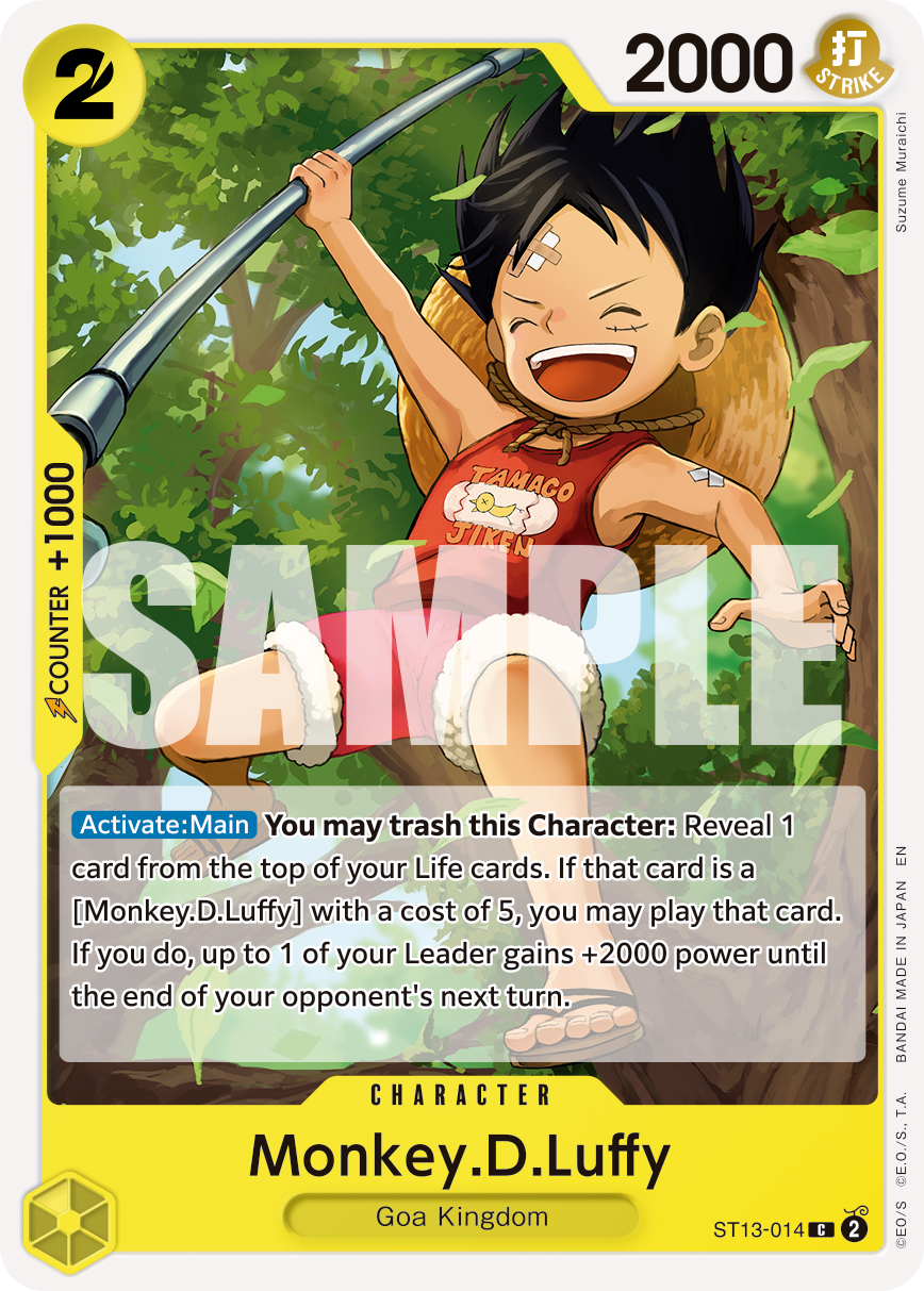Monkey.D.Luffy - ST13-014 - ONE PIECE CARD THE BEST vol.2
