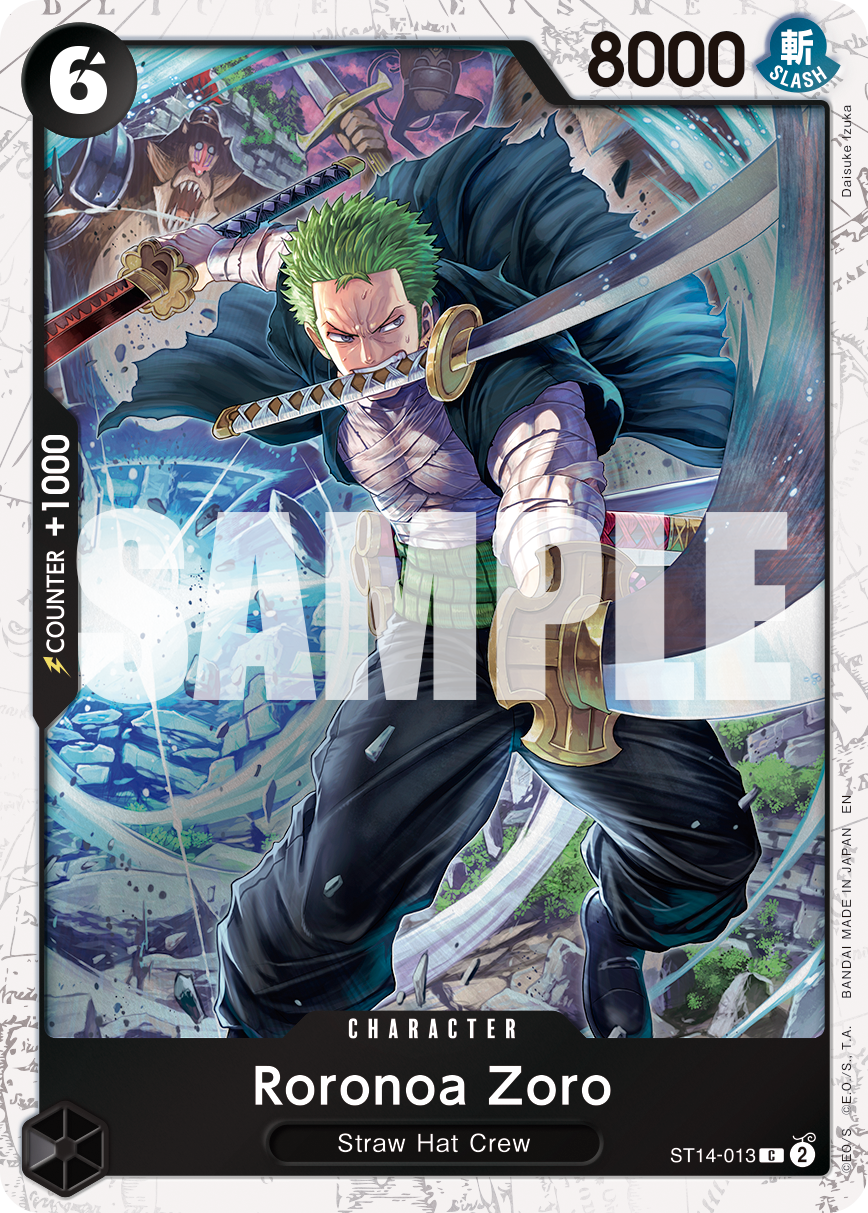 Roronoa Zoro (Pirate Foil) - ST14-013 - ONE PIECE CARD THE BEST vol.2