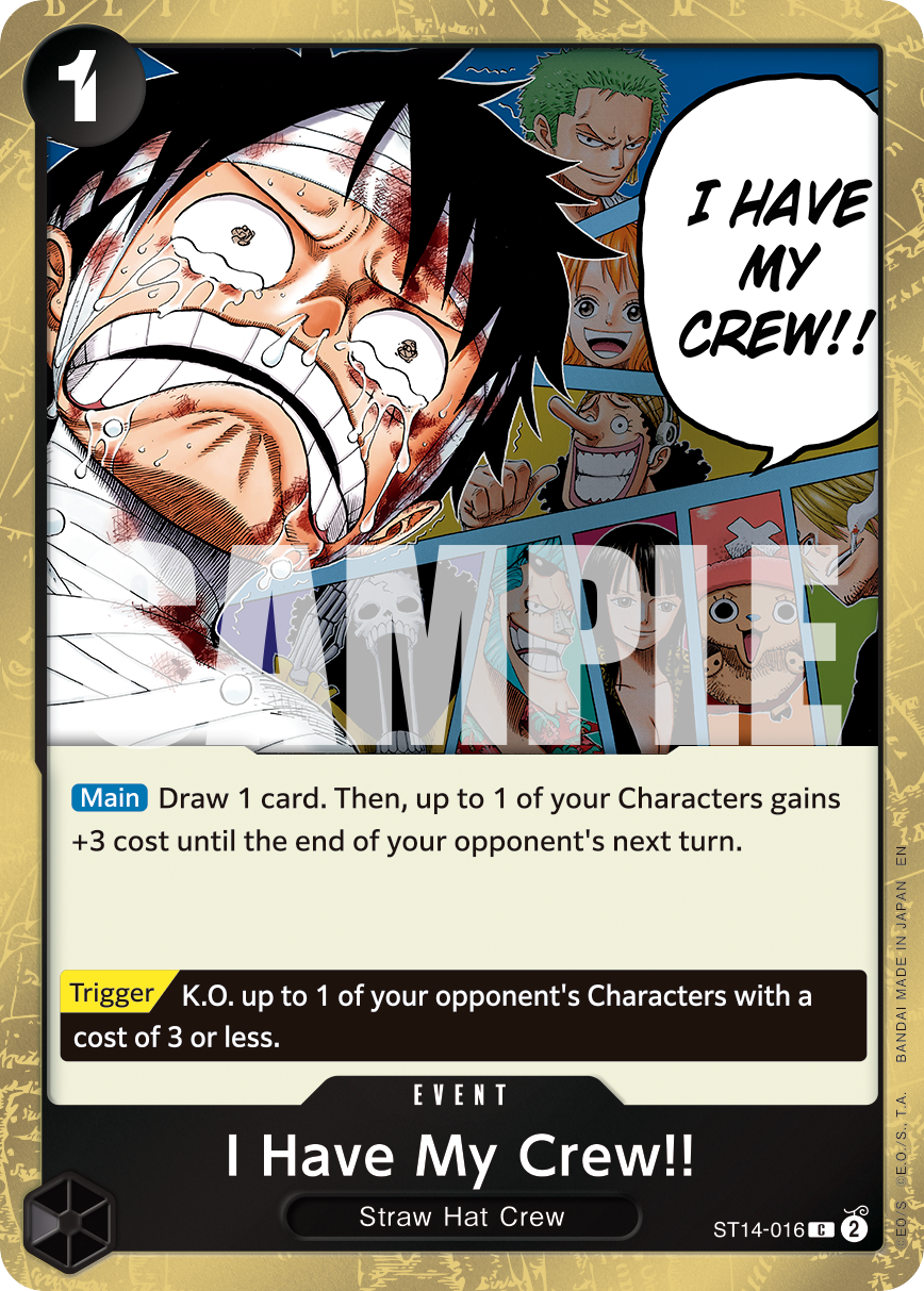 I Have My Crew!! (Pirate Foil) - ST14-016 - ONE PIECE CARD THE BEST vol.2