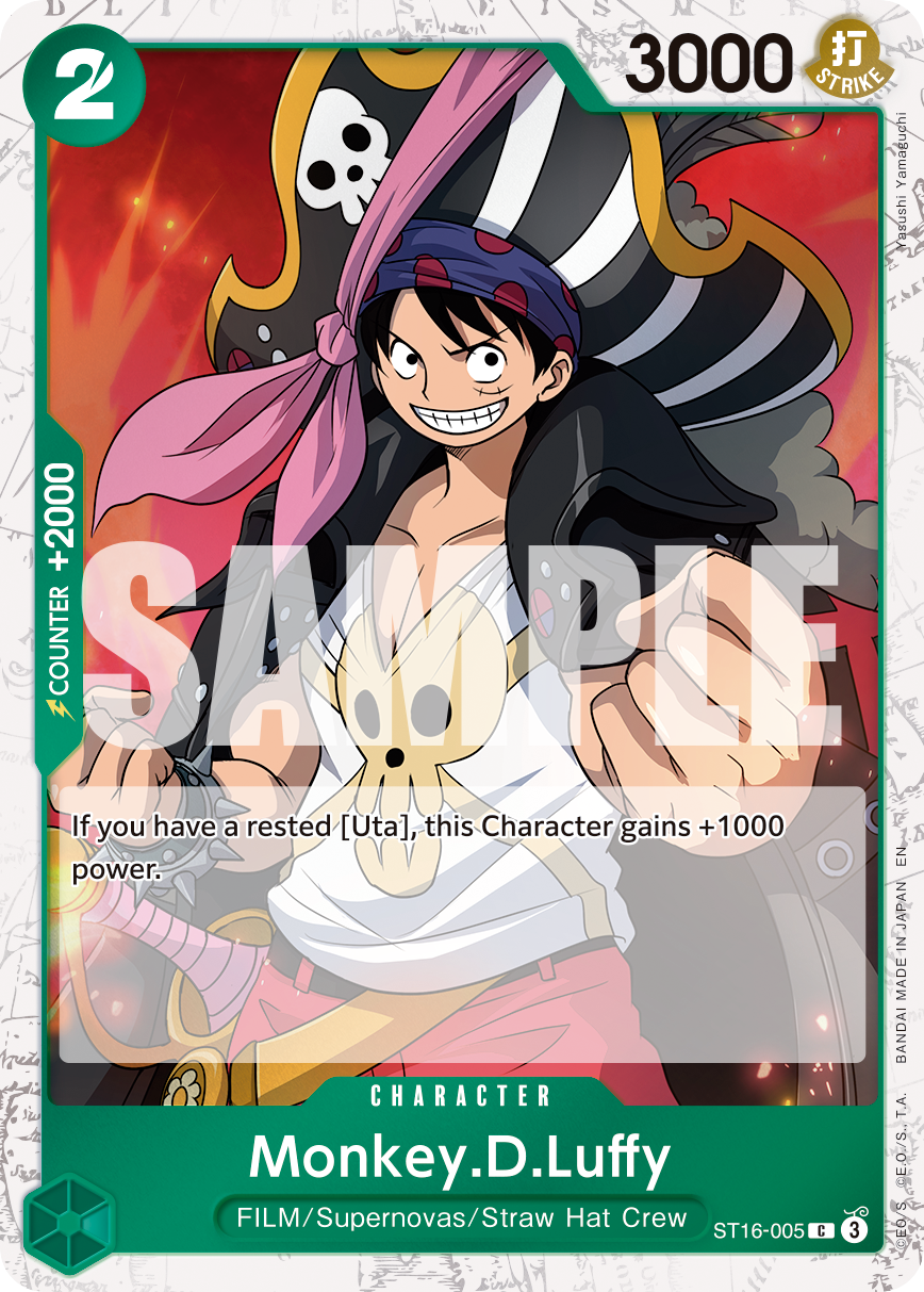 Monkey.D.Luffy (Pirate Foil) - ST16-005 - ONE PIECE CARD THE BEST vol.2