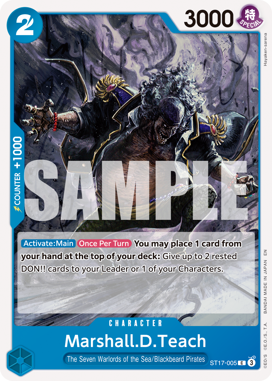 Marshall.D.Teach - ST17-005 - ONE PIECE CARD THE BEST vol.2