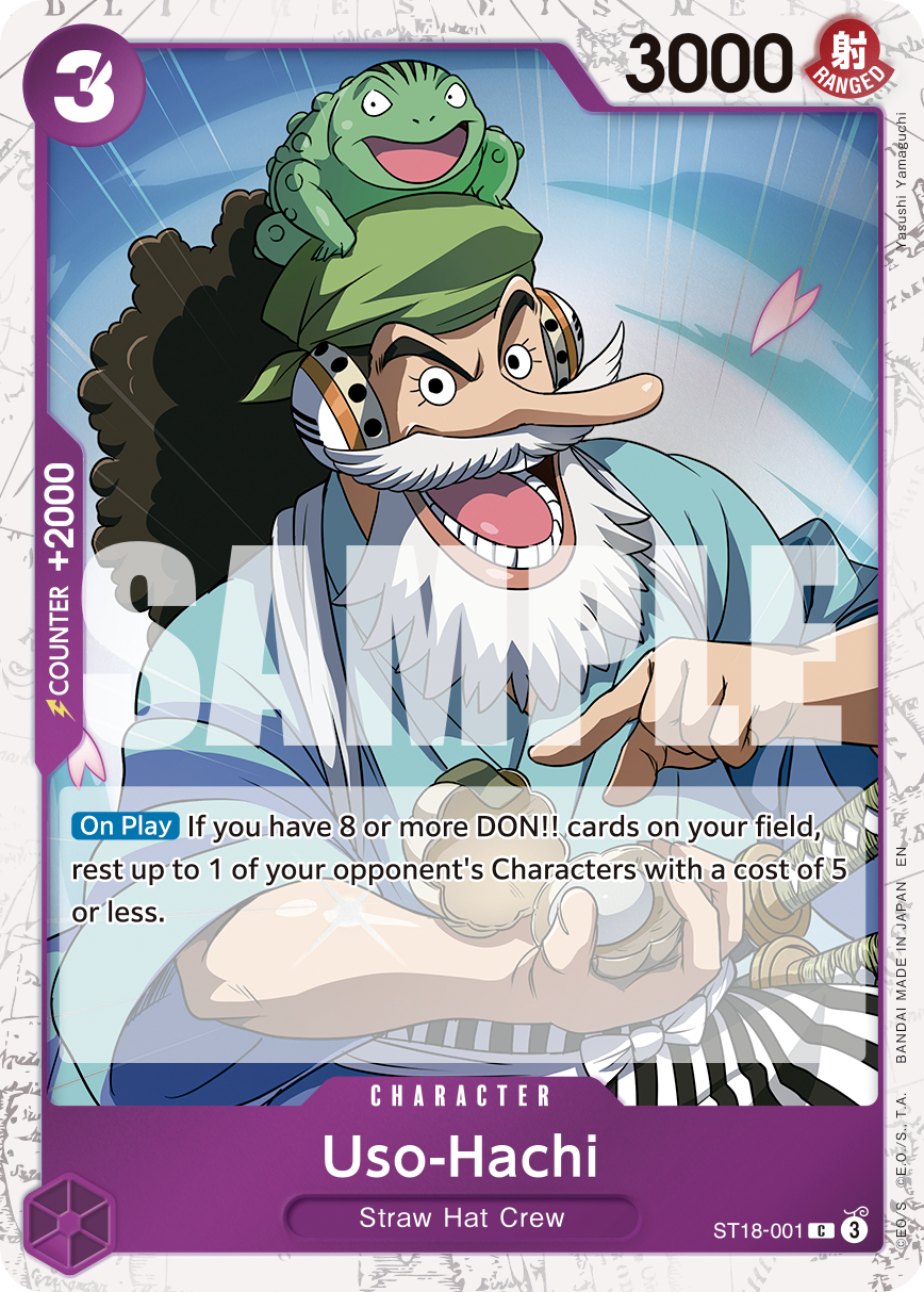 Uso-Hachi (Pirate Foil) - ST18-001 - ONE PIECE CARD THE BEST vol.2