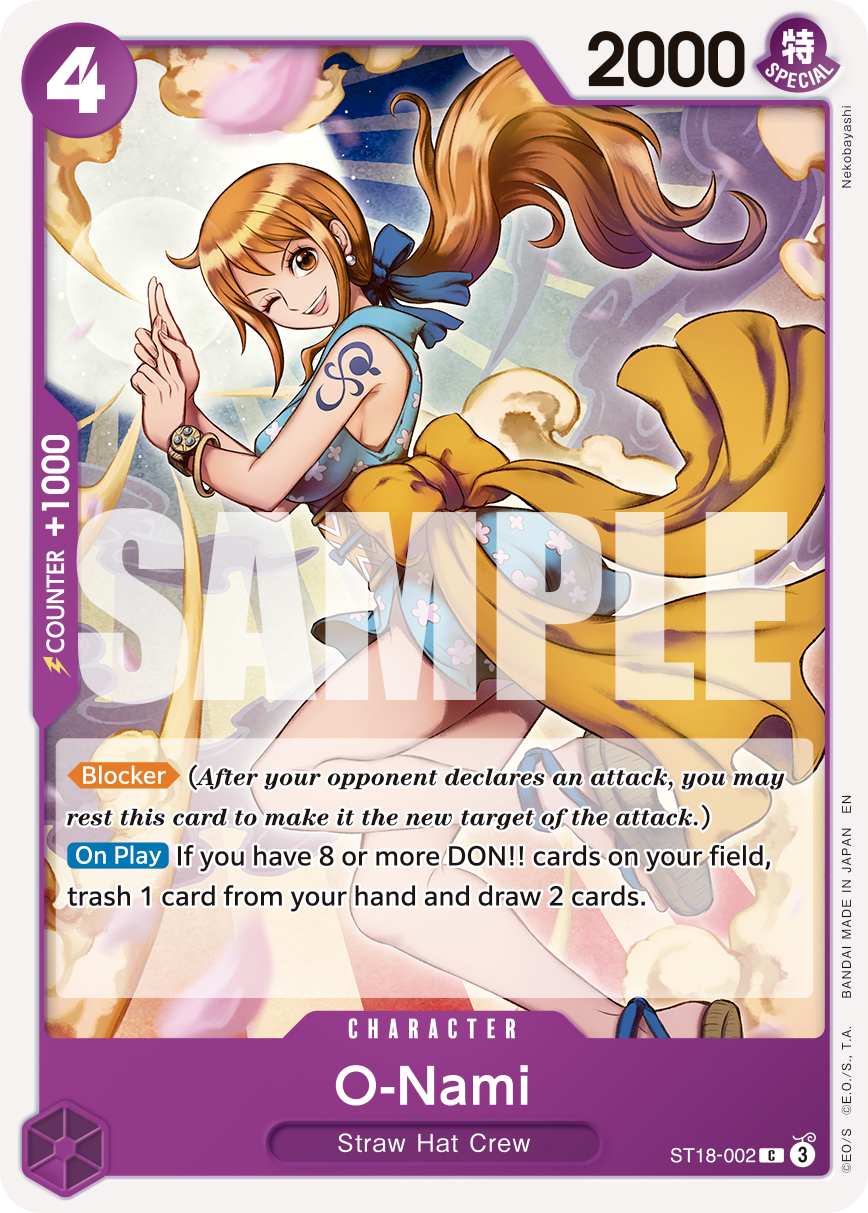 O-Nami - ST18-002 - ONE PIECE CARD THE BEST vol.2