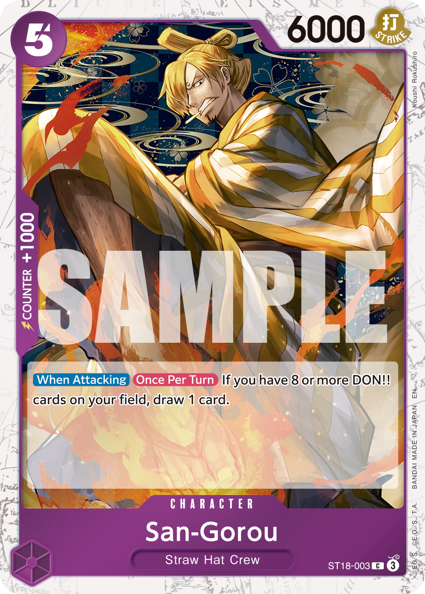 San-Gorou (Pirate Foil) - ST18-003 - ONE PIECE CARD THE BEST vol.2