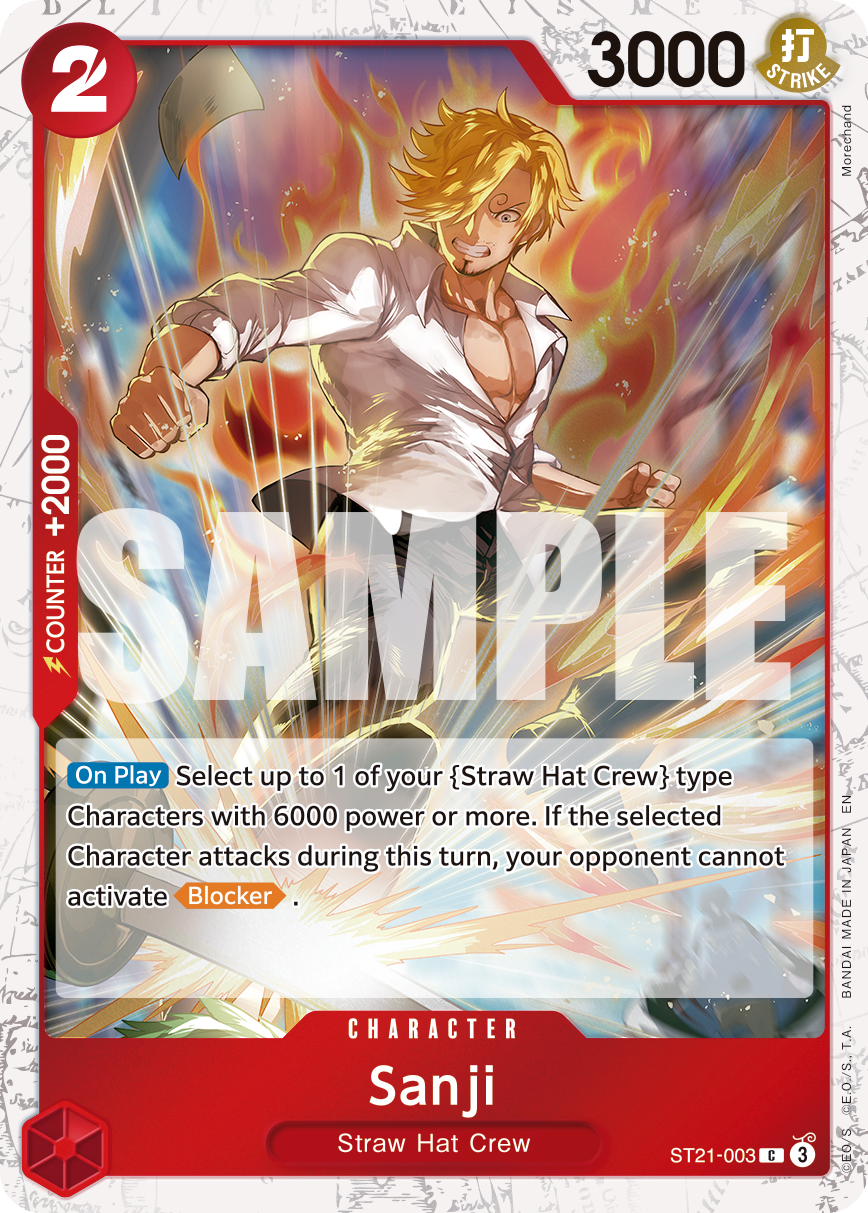 Sanji (Pirate Foil) - ST21-003 - ONE PIECE CARD THE BEST vol.2