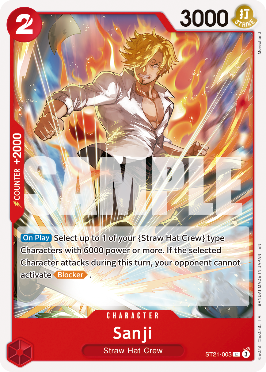 Sanji - ST21-003 - ONE PIECE CARD THE BEST vol.2
