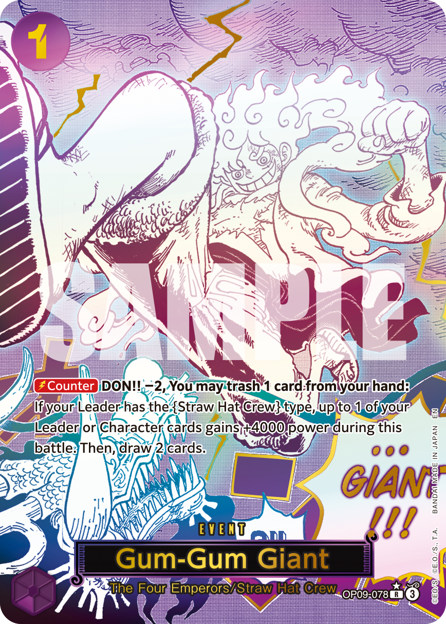 Gum-Gum Giant (SP) - OP09-078 - ONE PIECE CARD THE BEST vol.2