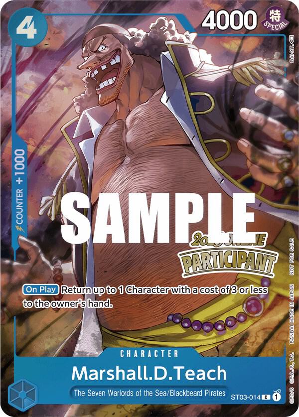 Marshall.D.Teach (Online Regional 2023, Participant) - ST03-014 - One Piece Promotion Cards