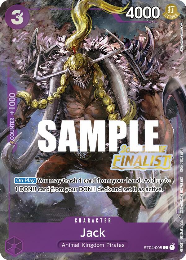 Jack (Online Regional 2023, Finalist) - ST04-008 - One Piece Promotion Cards