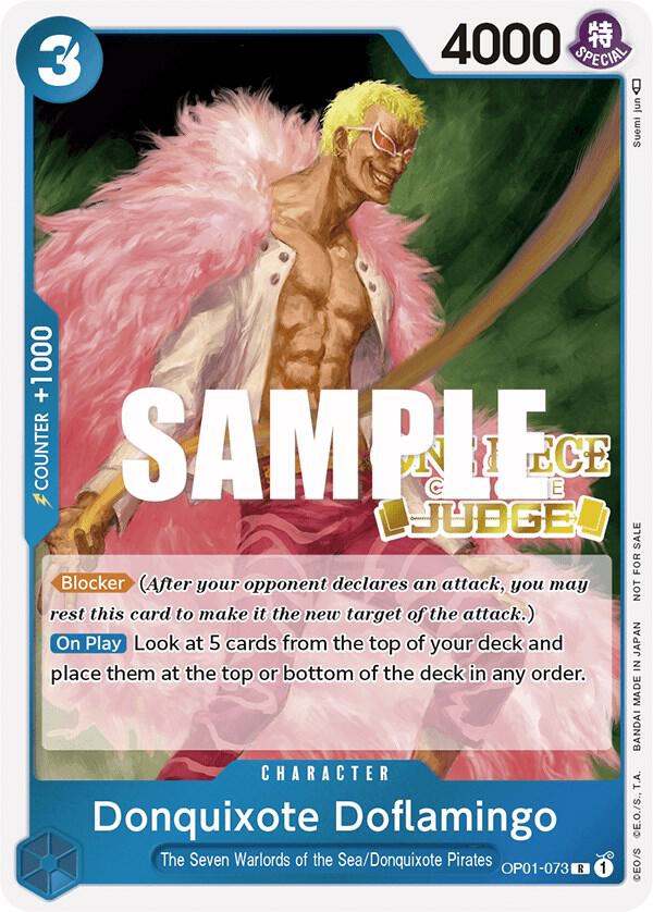 Donquixote Doflamingo (Judge) - OP01-073 - One Piece Promotion Cards