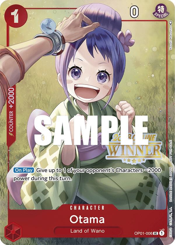 Otama (Online Regional 2023, Winner) - OP01-006 - One Piece Promotion Cards