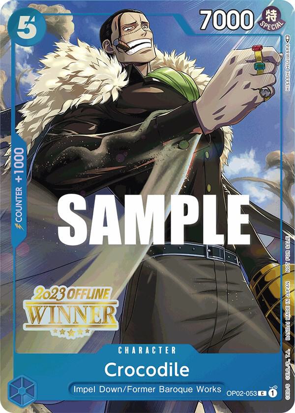 Crocodile (Offline Regional 2023, Winner) - OP02-053 - One Piece Promotion Cards