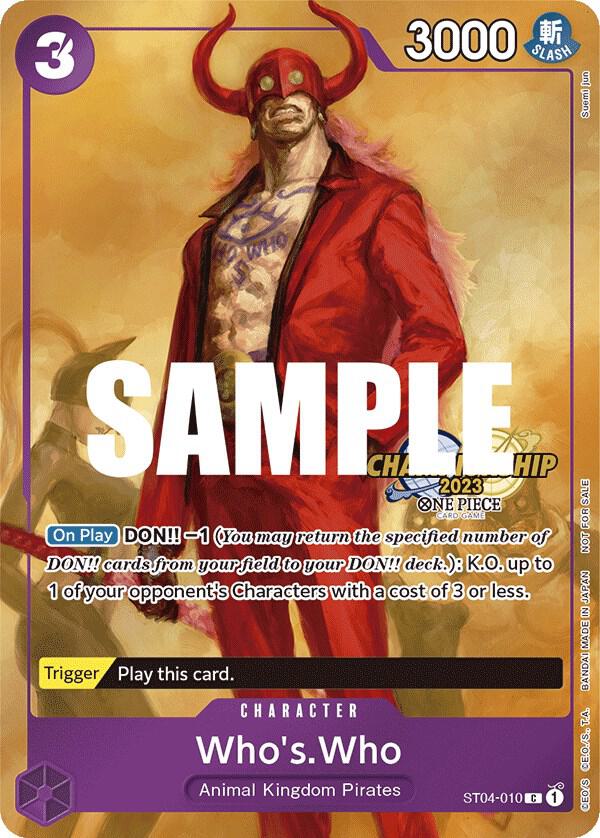 Who's.Who (CS 2023 Celebration Pack) - ST04-010 - One Piece Promotion Cards
