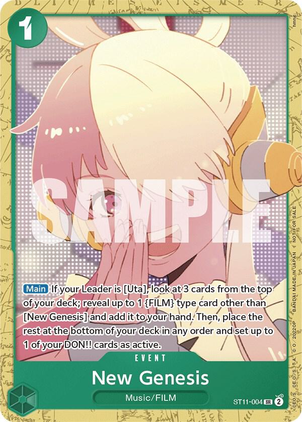 New Genesis (Starter Deck 11: Uta Deck Battle) - ST11-004 - One Piece Promotion Cards