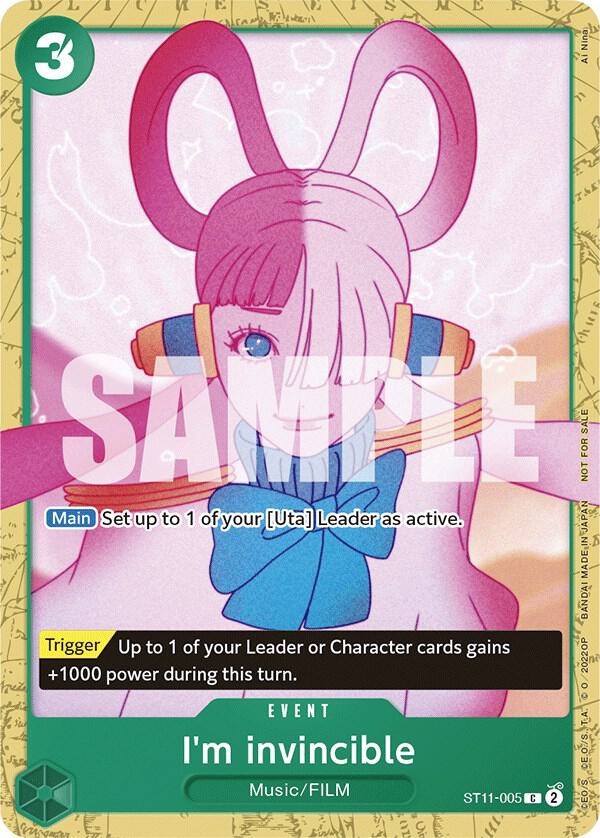 I'm invincible (Starter Deck 11: Uta Deck Battle) - ST11-005 - One Piece Promotion Cards