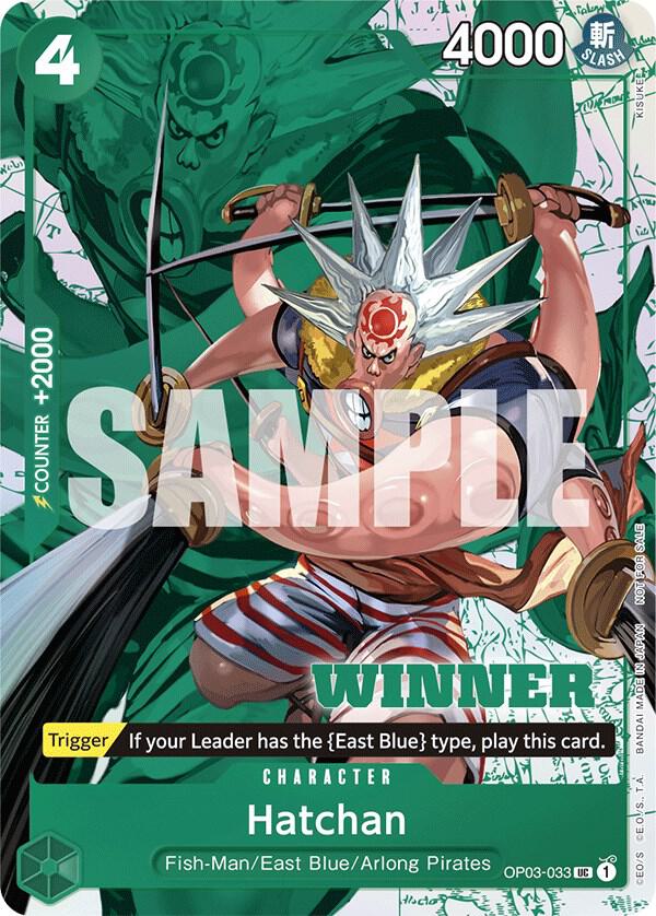 Hatchan (Winner Pack Vol. 6) - OP03-033 - One Piece Promotion Cards