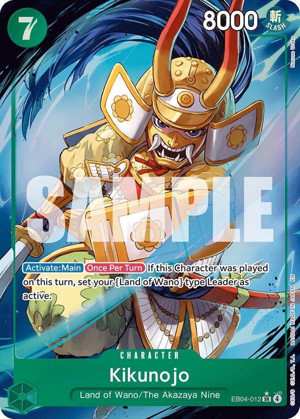 Kikunojo (Alternate Art) - EB04-012 - THE AZURE SEA’S SEVEN
