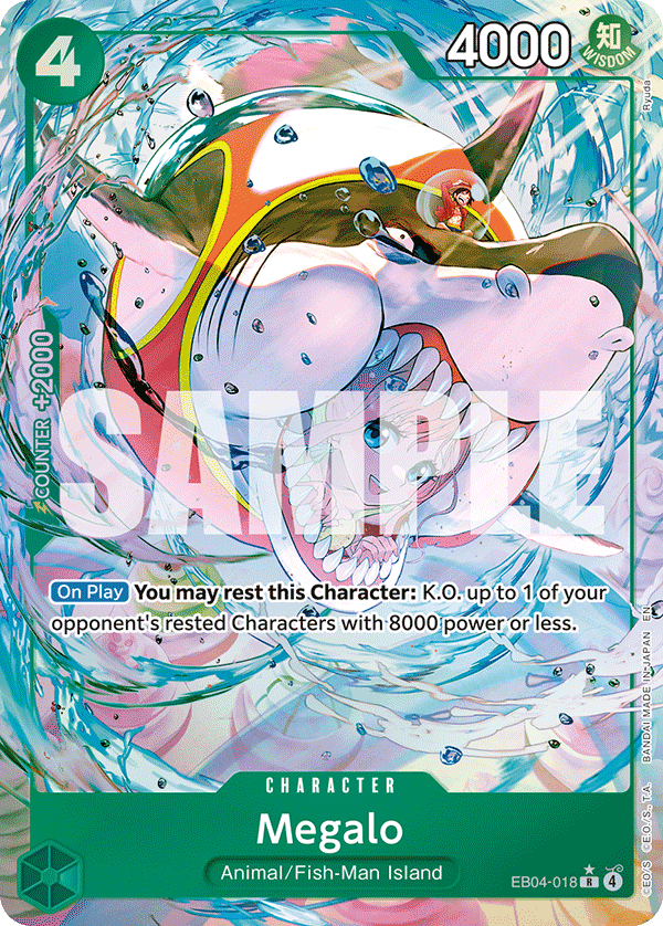 Megalo (Alternate Art) - EB04-018 - THE AZURE SEA’S SEVEN