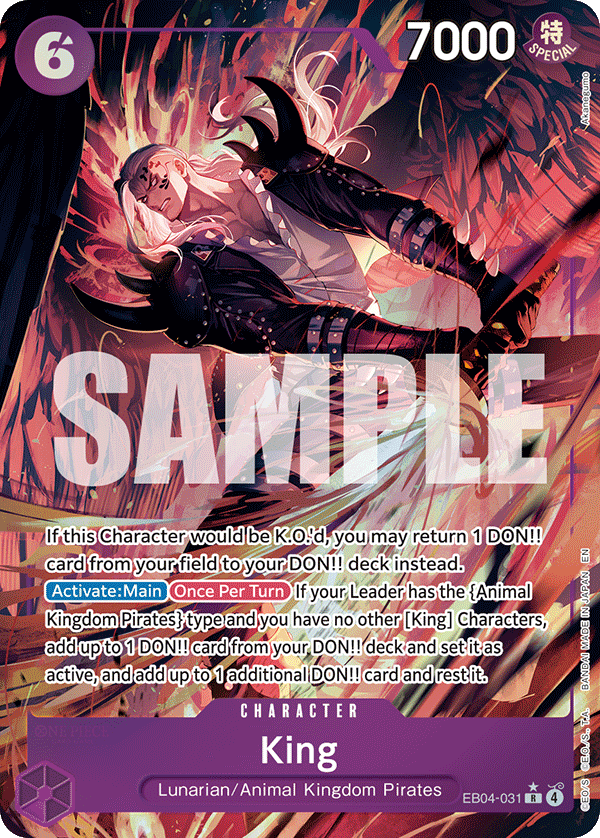 King (Alternate Art) - EB04-031 - THE AZURE SEA’S SEVEN