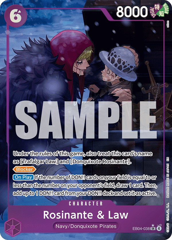 Rosinante & Law (Alternate Art) - EB04-038 - THE AZURE SEA’S SEVEN