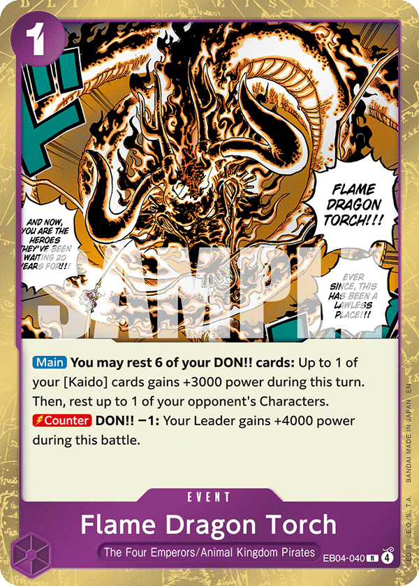 Flame Dragon Torch - EB04-040 - THE AZURE SEA’S SEVEN