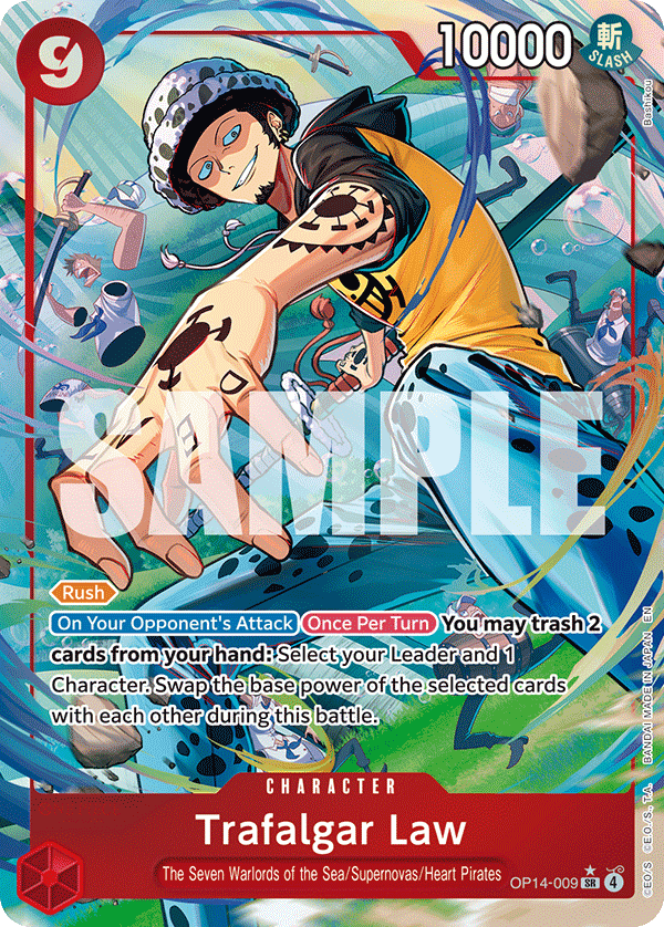 Trafalgar Law (Alternate Art) - OP14-009 - THE AZURE SEA’S SEVEN