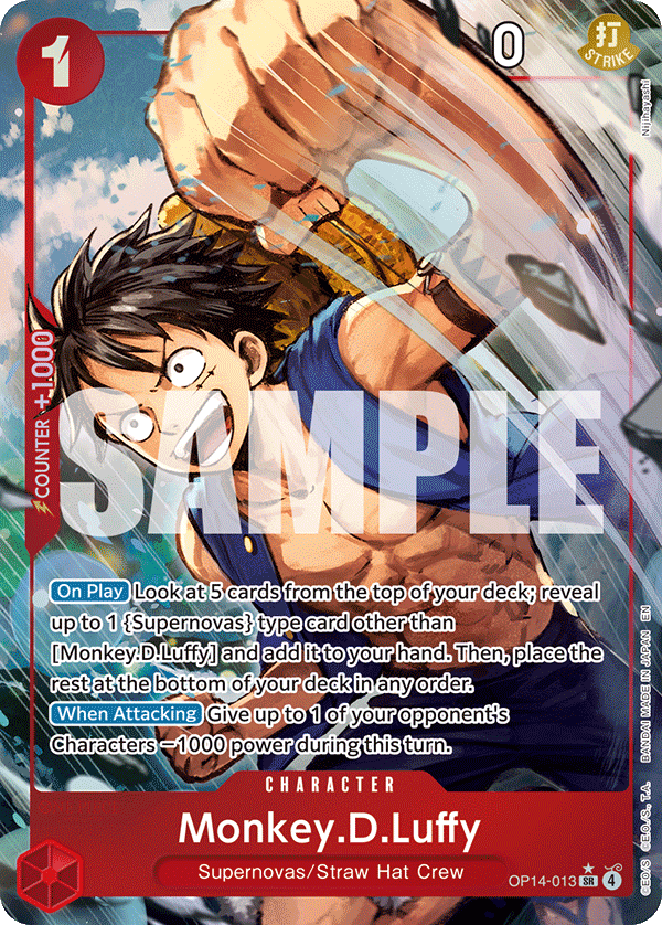 Monkey.D.Luffy (Alternate Art) - OP14-013 - THE AZURE SEA’S SEVEN