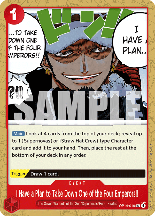 I Have a Plan to Take Down One of the Four Emperors!! - OP14-019 - THE AZURE SEA’S SEVEN