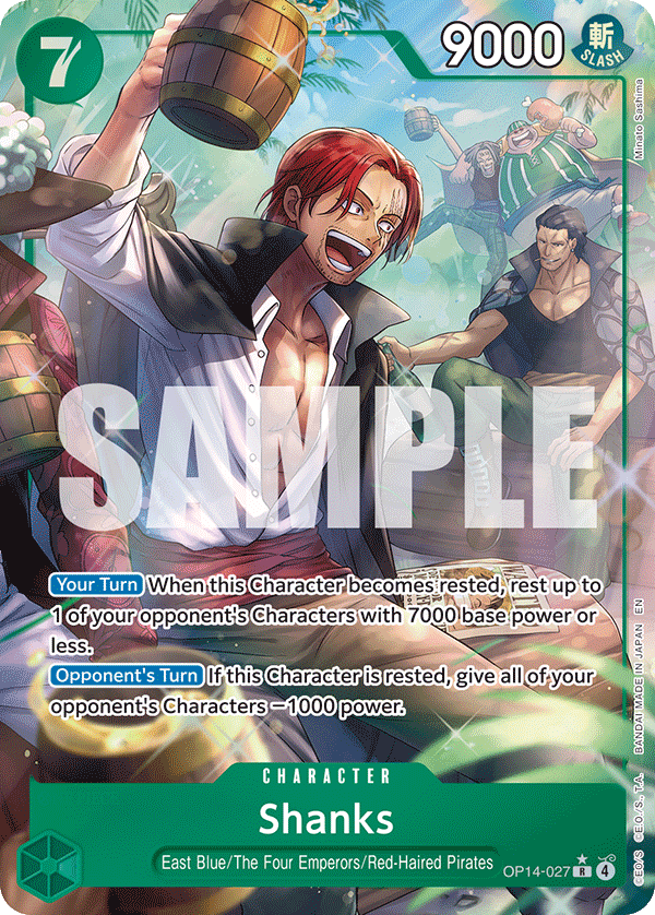 Shanks (Alternate Art) - OP14-027 - THE AZURE SEA’S SEVEN