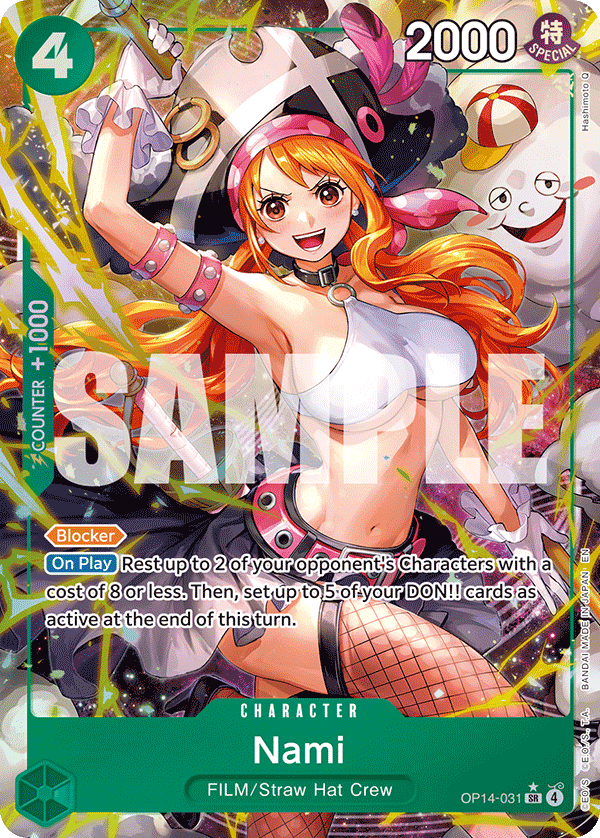 Nami (Alternate Art) - OP14-031 - THE AZURE SEA’S SEVEN