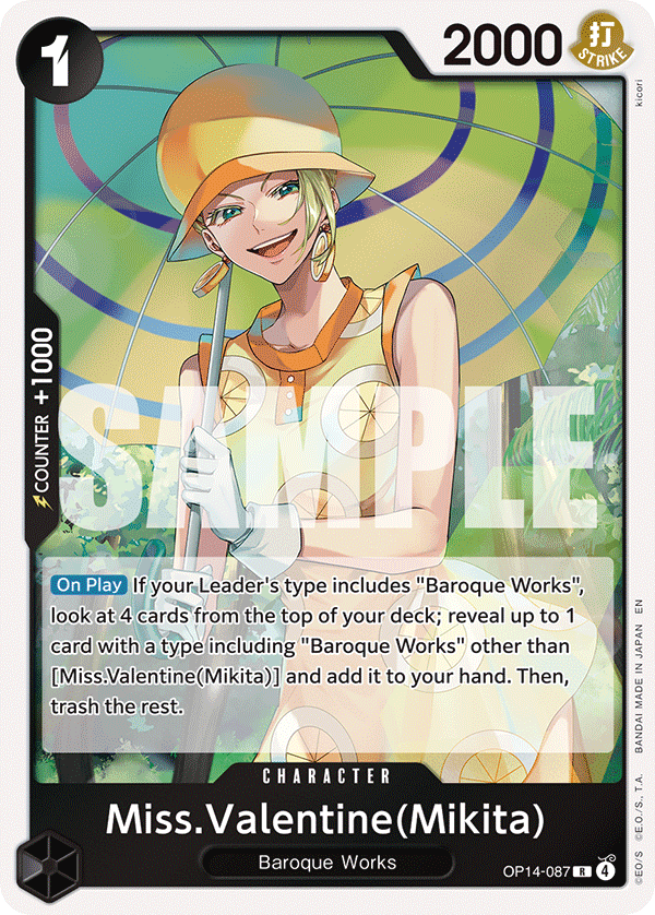 Miss.Valentine(Mikita) - OP14-087 - THE AZURE SEA’S SEVEN