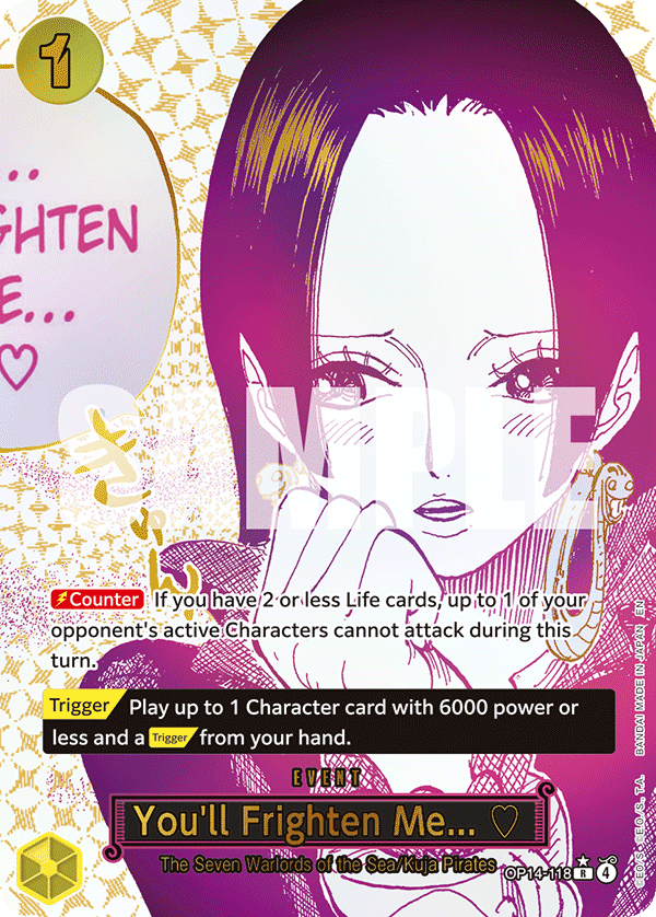 You'll Frighten Me... ♡ (Alternate Art) - OP14-118 - THE AZURE SEA’S SEVEN