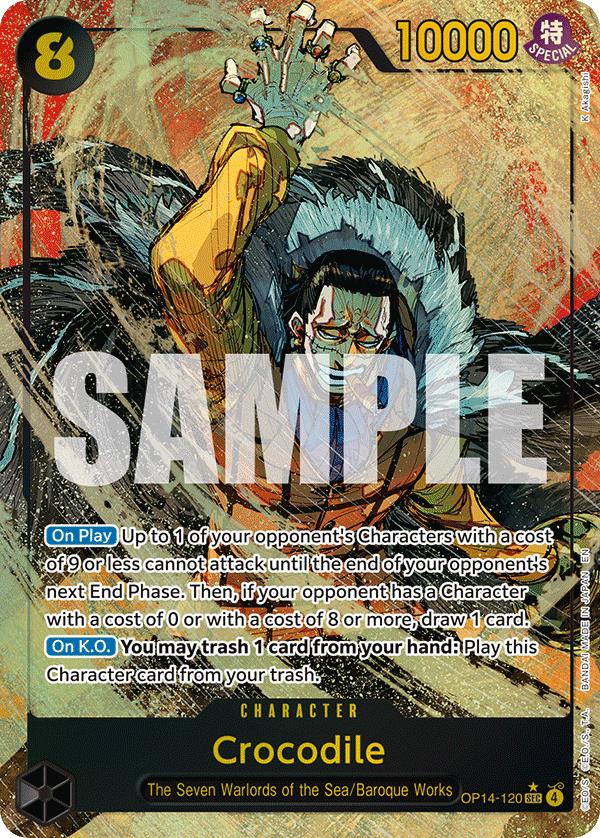 Crocodile (Alternate Art) - OP14-120 - THE AZURE SEA’S SEVEN