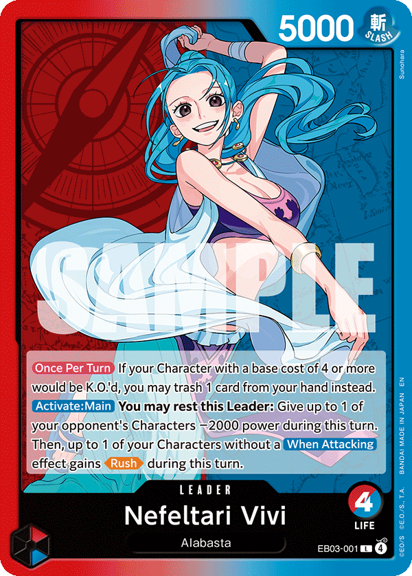 Nefeltari Vivi - EB03-001 - ONE PIECE HEROINES EDITION