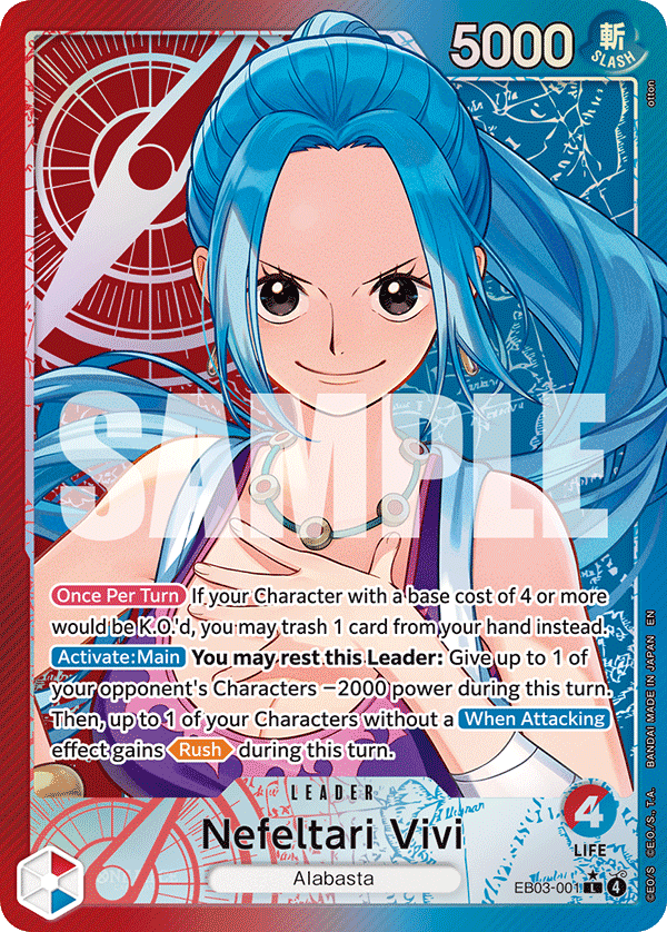 Nefeltari Vivi (Alternate Art) - EB03-001 - ONE PIECE HEROINES EDITION