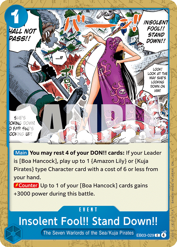 Insolent Fool!! Stand Down!! - EB03-029 - ONE PIECE HEROINES EDITION
