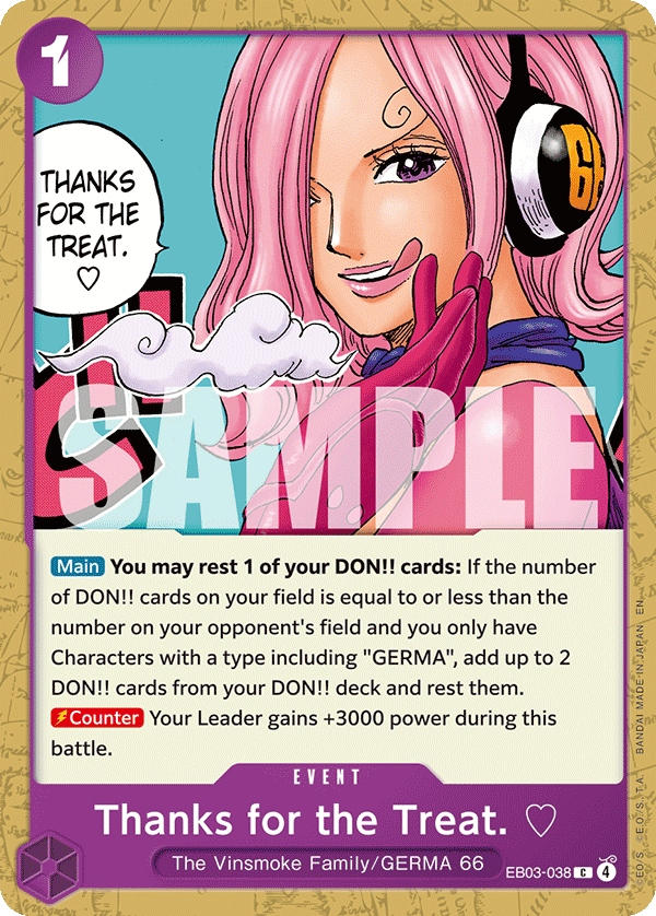 Thanks for the Treat. ♡ - EB03-038 - ONE PIECE HEROINES EDITION