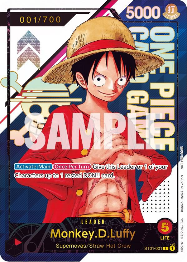 Monkey.D.Luffy (Serial Number) - ST01-001 - One Piece Promotion Cards