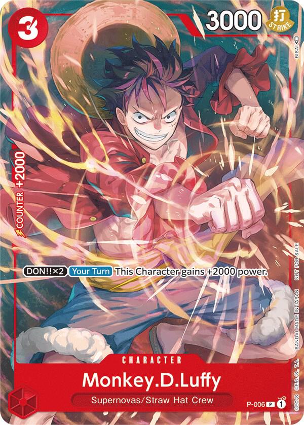 Monkey.D.Luffy (Tournament Pack Vol. 1) - P-006 - One Piece Promotion Cards