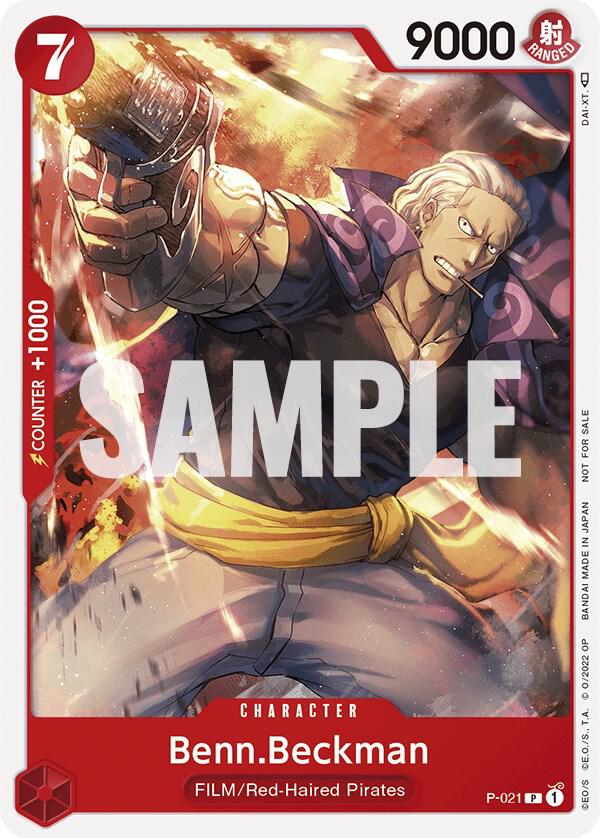 Benn.Beckman (One Piece Film Red) - P-021 - One Piece Promotion Cards