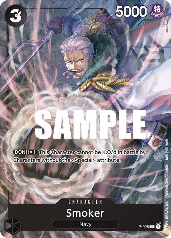 Smoker (Pre-Release) - P-025 - One Piece Promotion Cards
