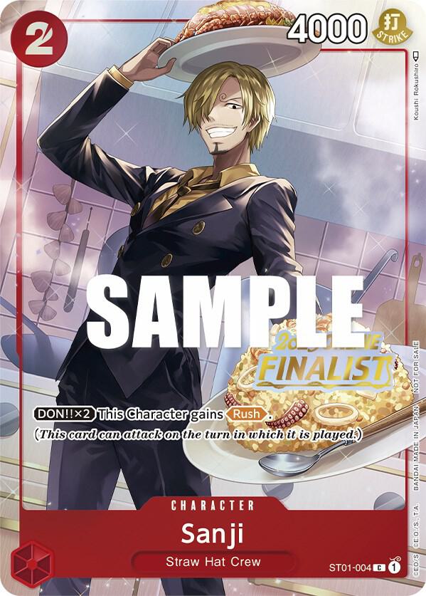Sanji (Online Regional 2023, Finalist) - ST01-004 - One Piece Promotion Cards