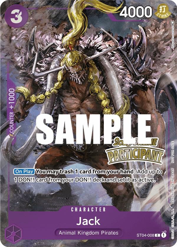 Jack (Online Regional 2023, Participant) - ST04-008 - One Piece Promotion Cards
