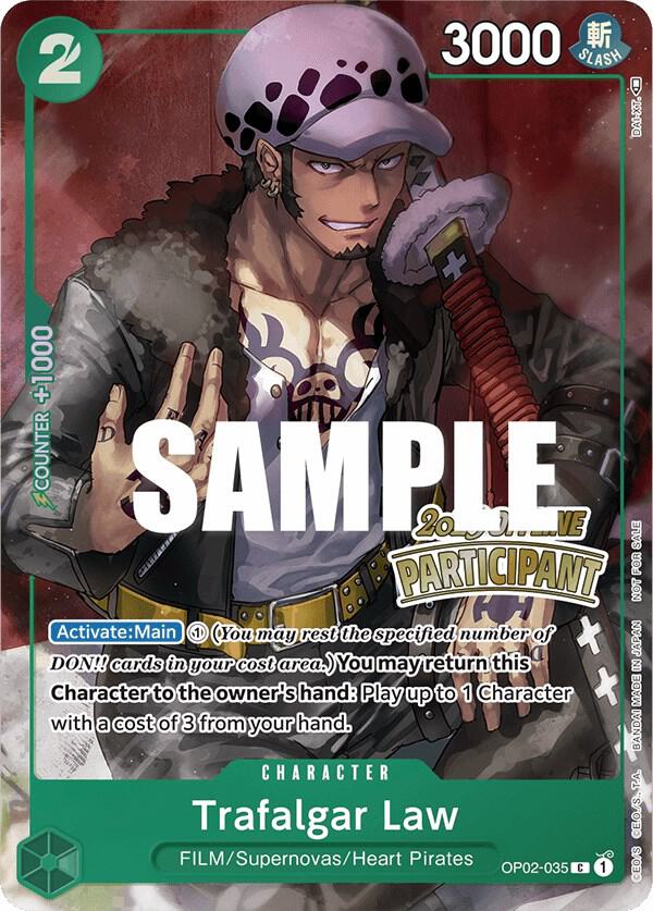 Trafalgar Law (Offline Regional 2023, Participant) - OP02-035 - One Piece Promotion Cards