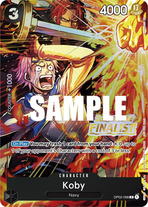 Koby (Offline Regional 2023, Finalist) - OP02-098 - One Piece Promotion Cards