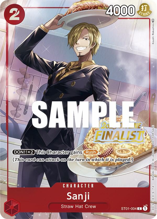 Sanji (Offline Regional 2023, Finalist) - ST01-004 - One Piece Promotion Cards
