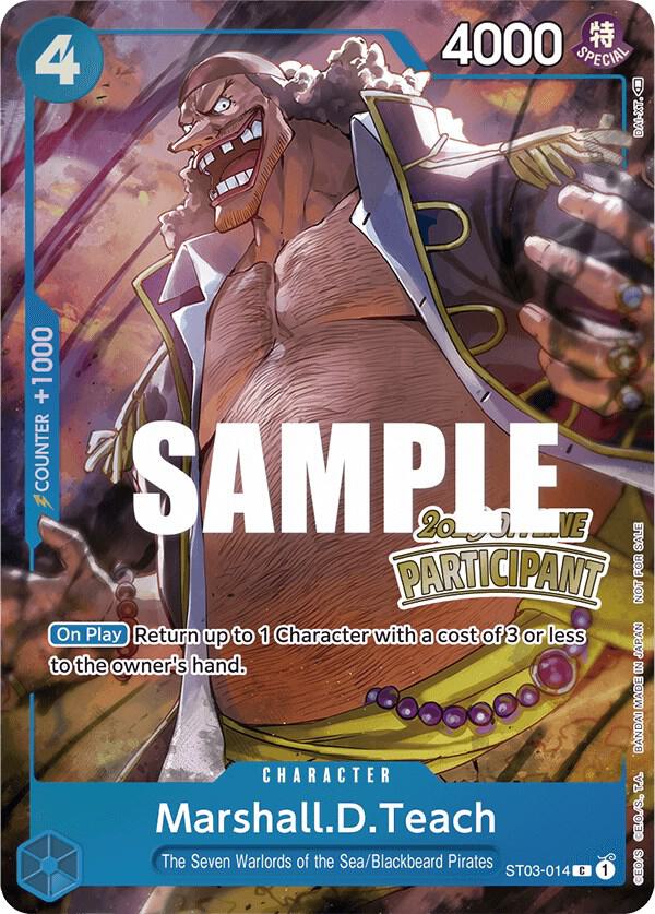 Marshall.D.Teach (Offline Regional 2023, Participant) - ST03-014 - One Piece Promotion Cards
