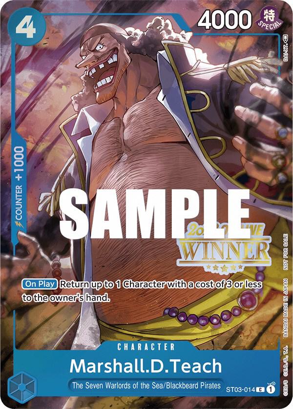 Marshall.D.Teach (Offline Regional 2023, Winner) - ST03-014 - One Piece Promotion Cards
