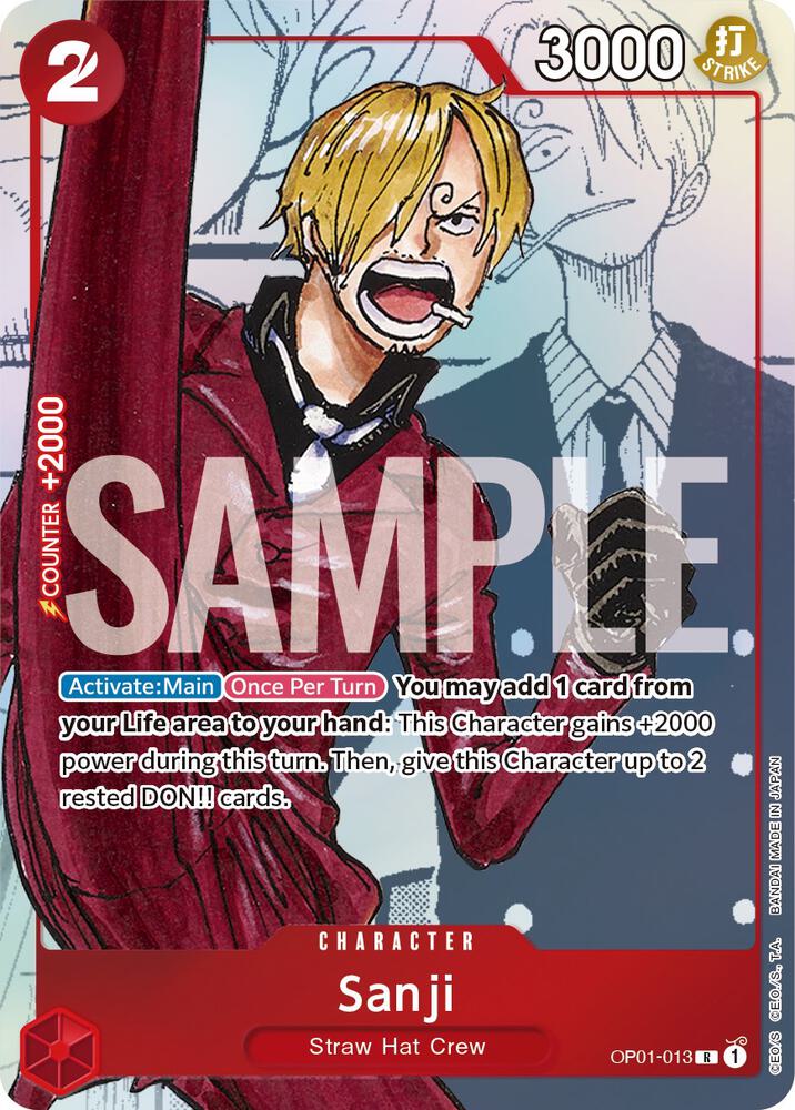 Sanji (Alternate Art) - OP01-013 - One Piece Promotion Cards